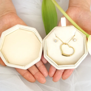 Luxury Velvet Octagonal Jewelry <b>Box</b> Elegant Ring <b>Earring</b> Necklace Storage Case for Jewelry Brands <b>Gift</b> Packaging and Display - Product Image 3