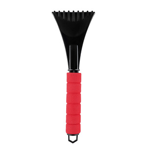 Raspador de hielo pequeño multifuncional para coche, removedor de nieve y hielo, mango rojo, azul y negro - Product Image 3