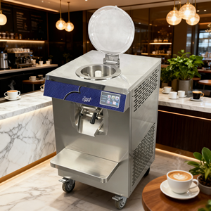 Machine à glace dure commerciale MYHF-6L, 5 programmes, pour gelato, sorbet, slush et yaourt glacé, avec écran tactile de 5 pouces - Product Image 1