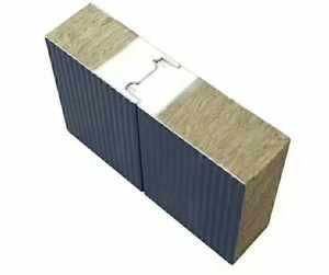 Panneaux sandwich en <span class=keywords><strong>laine</strong></span> <span class=keywords><strong>de</strong></span> roche 50 mm, panneaux sandwich en <span class=keywords><strong>laine</strong></span> <span class=keywords><strong>de</strong></span> <span class=keywords><strong>verre</strong></span> métallique Mgo pour murs, pour usine <span class=keywords><strong>de</strong></span> construction - Product Image 2