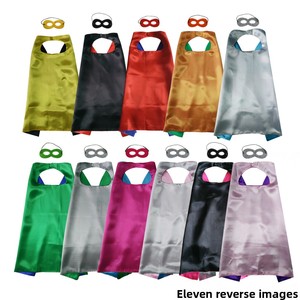 Mantello in Raso Personalizzato con Logo Stampato per <span class=keywords><strong>Costumi</strong></span> <span class=keywords><strong>da</strong></span> Supereroe, per Adulti e Bambini - Product Image 1