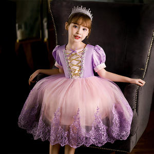 Robe de <span class=keywords><strong>princesse</strong></span> pour filles Sofia Raiponce Dress up Costume Cosplay Halloween Christmas Fancy Evening Party Lace Tutu Dress - Product Image 3