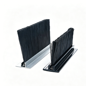 <span class=keywords><strong>Brosse</strong></span> <span class=keywords><strong>de</strong></span> joint <span class=keywords><strong>de</strong></span> <span class=keywords><strong>porte</strong></span> en alliage d'aluminium profilé en T, avec base et poils en nylon, type H, F, T, U, pour l'étanchéité du <span class=keywords><strong>bas</strong></span> <span class=keywords><strong>de</strong></span> <span class=keywords><strong>porte</strong></span> - Product Image 1
