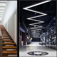 ECOJAS Profession personnalisé OEM ODM éclairage de bureau Led lumière linéaire moderne en aluminium 3000-6000k No Limited 80-120lmw