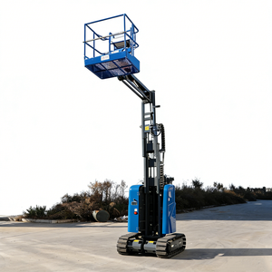 JCPROTECH CE 9.2m Nacelle élévatrice verticale à flèche, électrique, télescopique, petite nacelle élévatrice à flèche, capacité 200kg, acier inoxydable - Product Image 3