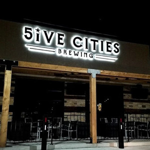 Tùy chỉnh 3D LED Backlit kim loại dấu hiệu Halo lit kênh chữ tùy chỉnh kích thước hình dạng màu sắc thiết kế kim loại Backlit thư ký - Product Image 3