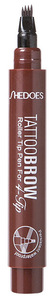 Stylo et crayon à barbe 4 pointes, rehausseur de poils, hydratant, anti-chute, outils de coloration et de modelage pour moustache et sourcils - Product Image 5