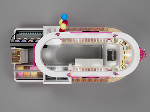 Quiosco <span class=keywords><strong>de</strong></span> Exhibición <span class=keywords><strong>de</strong></span> Dulces, Quiosco <span class=keywords><strong>de</strong></span> Algodón <span class=keywords><strong>de</strong></span> Azúcar, Diseño <span class=keywords><strong>de</strong></span> Puesto <span class=keywords><strong>de</strong></span> Dulces en Venta - Product Image 2