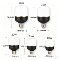 Personnalisation de moules privés, ampoule LED T de haute qualité T50 T180 T100 3000K/4000K/6500K E27, ampoule LED T, lampe LED pour usage intérieur