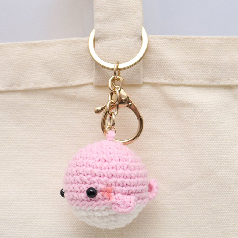 Boucle tête de chien dauphin rose et doré