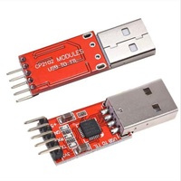 Módulo convertidor serie USB a TTL CP2102 3.3V 5V UART STC con cables de puente para depuración de Arduino MCU Router