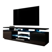Designs modernes 85 pouces led lumières salon meubles ensemble hôtel centre armoires tv stand avec table