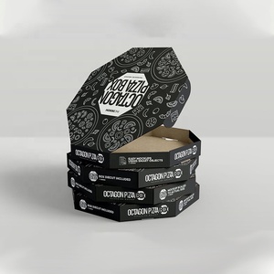 عبوة مخصصة مموجة وصديقة للمشروبات الجاهزة والتوصيل متينة وقابلة للتخصيص لحلول تغليف البيتزا - Product Image 3