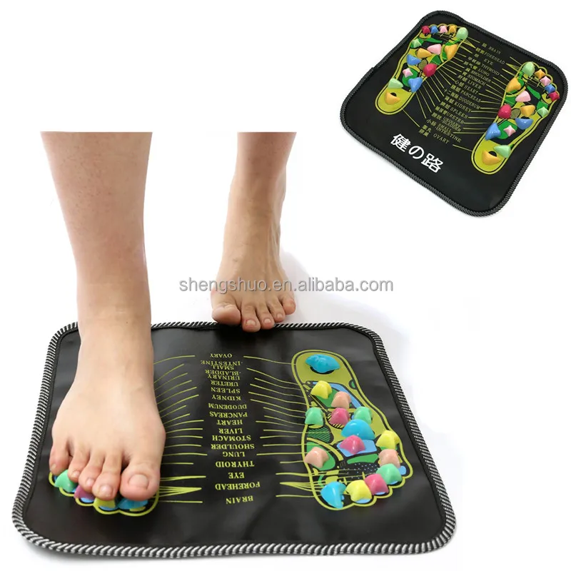 Reflex zonen massage Walk Stone Fuß Bein Schmerzen lindern Physiotherapie Chinese Health Care Akupressur Matte Pad Massage ador Fuß massage gerät