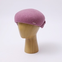 Nouveau Béret en Laine Automne-Hiver pour Femme, Style Britannique avec Nœud, Chapeau d'Artiste Rétro, Élégant, Tendance, Polyvalent, Intemporel et Chic