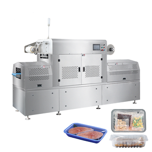 HVT-350AZ Hualian automatique légumes frais coupés fruits gaz rinçage carte <span class=keywords><strong>vide</strong></span> peau en plastique plateau alimentaire étanchéité <span class=keywords><strong>Machine</strong></span> d'emballage - Product Image 3