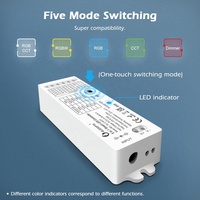 Contrôleur de bande LED RGBW Gledopto ZigBee GL-C-001P, télécommande, 5 modes en 1, CCT, driver intelligent, 5 canaux, 12-54V DC, 270W