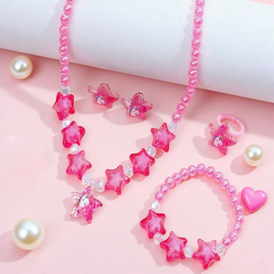 Belle Thế Giới ngựa năm trẻ em Bướm năm mảnh thiết lập Phụ kiện đồng Kim Cương thể thao phong cách cao cấp Mùa Thu/Mùa Đông Quà Tặng - Product Image 3