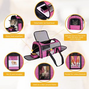 Bán Chạy Nhất Xách Tay <span class=keywords><strong>Faa</strong></span> Đã Được Phê Duyệt Có Thể Gập Lại <span class=keywords><strong>Pet</strong></span> Du Lịch Hãng Thông gió Mèo Con Chó Con Chó Con Túi Du Lịch Với Hộp Rác Cho Các Chuyến Bay - Product Image 4