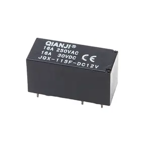 Relé QIANJI 12V Negro Teoría en miniatura Mini Relé de potencia Relé de refrigerador 24V