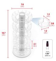 Conception de taille personnalisée d'usine bouteille d'huile essentielle de CBD multicouche parfum jus soins de la peau boissons présentoir en acrylique
