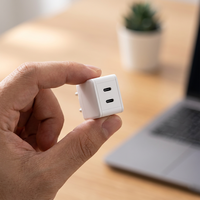 Cargador de Pared Portátil Tipo 2c con Enchufe Europeo, 2 Puertos USB-C PD para Teléfono Móvil, Buena Venta