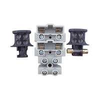 BELEKS 450V Bloque de Terminales de Fusibles de Empalme Fijo 5x20mm, Portafusibles con Carcasa PA66 (V2) y Contacto de Cobre, con Protector de Cable