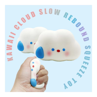 Nouveau jouet créatif en PU nuage de 10 cm, super doux, anti-stress, à presser, cadeau pour adolescents et adultes, compagnon relaxant unisexe