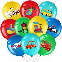Ballons en latex sur le thème de la construction, 12 pouces, or, noir, jaune, orange, confettis, pour garçon, baby shower, fête d'anniversaire, remise de diplôme