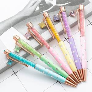 Four-leaf Clover Crystal Diamond Metal Ballpoint <b>Pen</b> Spot Wholesale Spinning With Custom Logo Printed Creative for Gift - Product Image 5