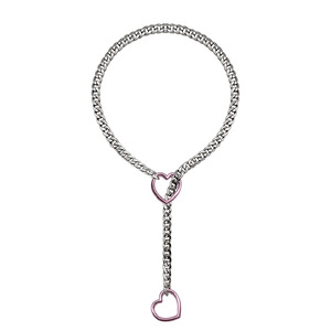 Collar con Colgante de Corazón Hueco Multicolor y Multitamaño, Joyería Unisex de Acero Inoxidable Estilo Punk Minimalista, Gran Venta - Product Image 6