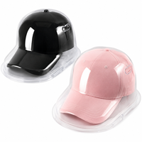 Boîte d'emballage personnalisée transparente en PET pour casquette de baseball, étui de présentation en plastique transparent pour chapeau, boîte d'emballage protectrice