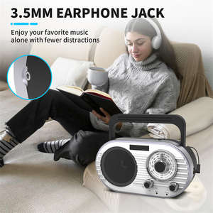Digital AM FM <b>Radio</b> Stereo Rechargeable Big Speaker Wireless <b>Shortwave</b> <b>Radio</b> with LED Flashlight for Outdoor Travel Home Use - Product Image 5