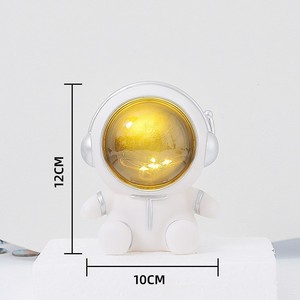 Lámpara Nocturna LED de Astronauta de Vinilo Irrompible, Hucha de Astronauta con Luz, Funciona con Pilas, Tarro de Ahorro para Niños, Decoración Mayorista para Guardería - Product Image 3