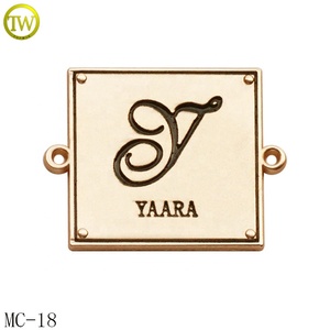 Tùy Chỉnh Tên Thương Hiệu Vòng Logo Chết Đúc Kim Loại Nhãn Quần Áo Thẻ May Để Đồ Bơi - Product Image 4