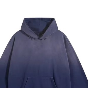 Sudadera con Capucha Extra Grande para Hombre, Color Sólido, 100% Algodón, Felpa Francesa, Estilo Casual para Otoño, con Bolsillo Delantero - Product Image 3