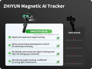 ZHIYUN <span class=keywords><strong>Smooth</strong></span>-Estabilizador de cardán de 3 ejes para teléfono móvil, <span class=keywords><strong>Combo</strong></span> AI <span class=keywords><strong>Combo</strong></span> y Pro con molde AI y luz de relleno para teléfono móvil - Product Image 4