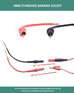 Silicon linh hoạt muỗng trở lại đầu dò trở lại thăm dò Chân Ô Tô Tương thích với 4mm chuối cắm thử nghiệm dẫn - Product Image 2