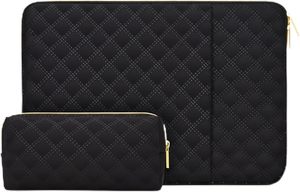 Funda para portátil con bolsillo para portátil de 15-16 pulgadas, impermeable, de poliéster, elegante funda para portátil con bolsa de accesorios - Product Image 4