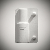 Boîte compacte en pulpe moulée noire, emballage en pulpe de papier biodégradable et recyclable pour fard à paupières ou blush individuel