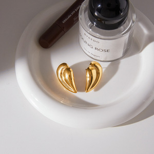 Stainless Steel Teardrop Earrings Heart Shape Ear Cartilage Studs For Gift Jewelry - Product Image 4