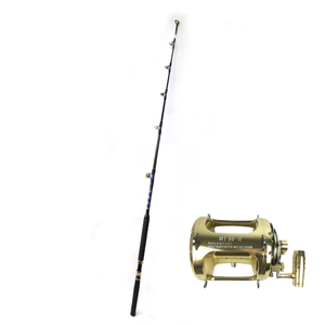 Canne à pêche OEM pour la pêche en eau salée au trolling et combo moulinets 80W, moulinets robustes pour la pêche en mer, canne à pêche au thon en haute mer - Product Image 3