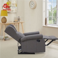 Einzelne manuelle Liege sofa mit hoher Rückenlehne Bequeme PU-Leder polsterung Modernes Design Verstellbare Möbel mit Push-Back