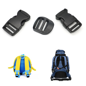 Kjm Adjustable Plastic Buckle 26Mm Four Position For Bags Backpacks School Bag <b>Webbing</b> <b>Strap</b> Accessory - Product Image 2