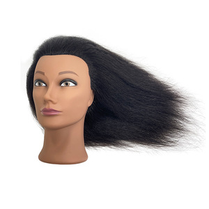 Tête de mannequin homme en cheveux humains noirs, décolorée, teinte, permanentée, avec dreadlocks et chignon pour la pratique et l'enseignement de la <span class=keywords><strong>coiffure</strong></span> - Product Image 5