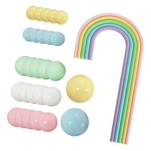 <b>Rainbow</b> DIY Cake Topper With Balloons Foam Balls for Baby Shower Birthday Anniversary Party Cake Decorations Supplies Colorful - Product Image 4