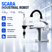 Robot Industrial SCARA FOBOT de 4 Ejes, Carga Útil de 10 kg, 500 mm, Robot de Clasificación Rápida para Ensamblaje de Precisión, Integración de Sistemas SI