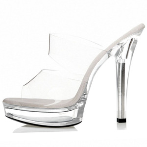 Zapatillas Transparentes Elegantes con Tacón de 13 cm para Travestis, Zapatos Fetiche, Baile en Barra, Bailarinas, Modelos, Vestidos de Pasarela, Novias - Product Image 3