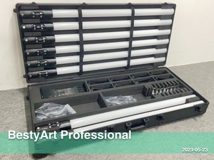 Bestyart/BT360 pak8/Ống Pin 360 Độ RGB ánh sáng 8PS Đóng gói với <span class=keywords><strong>Power</strong></span> Charge trường hợp artnet 1.2m chiều dài - Product Image 5