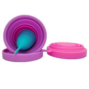 En stock 10 couleurs Coupe menstruelle en silicone médical réutilisable antibactérienne écologique Stérilisateur pour l'hygiène féminine - Product Image 4
